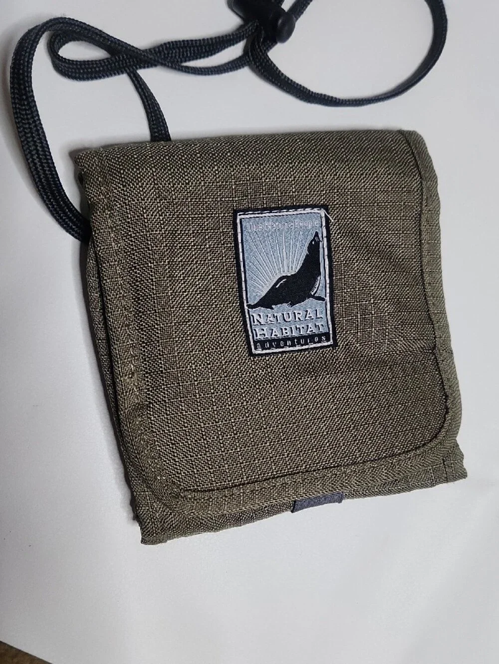 Olive Green Natural Habitat Adventures Neck Wallet